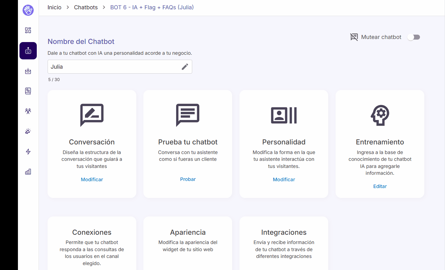 Configuraciones Avanzadas IA